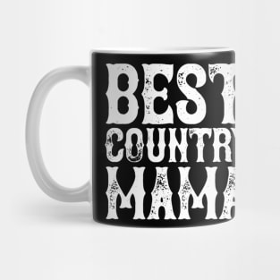Best Country Mama Vintage Mom Grandma Christmas Mug